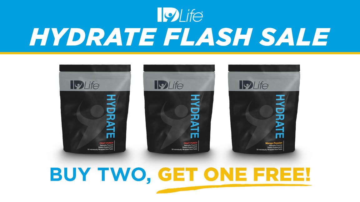 Flash Sale: Buy 2, Get 1 Hydrate 02/2018