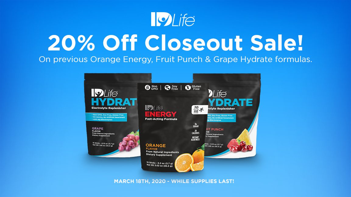 20% Off Select IDLife Products!