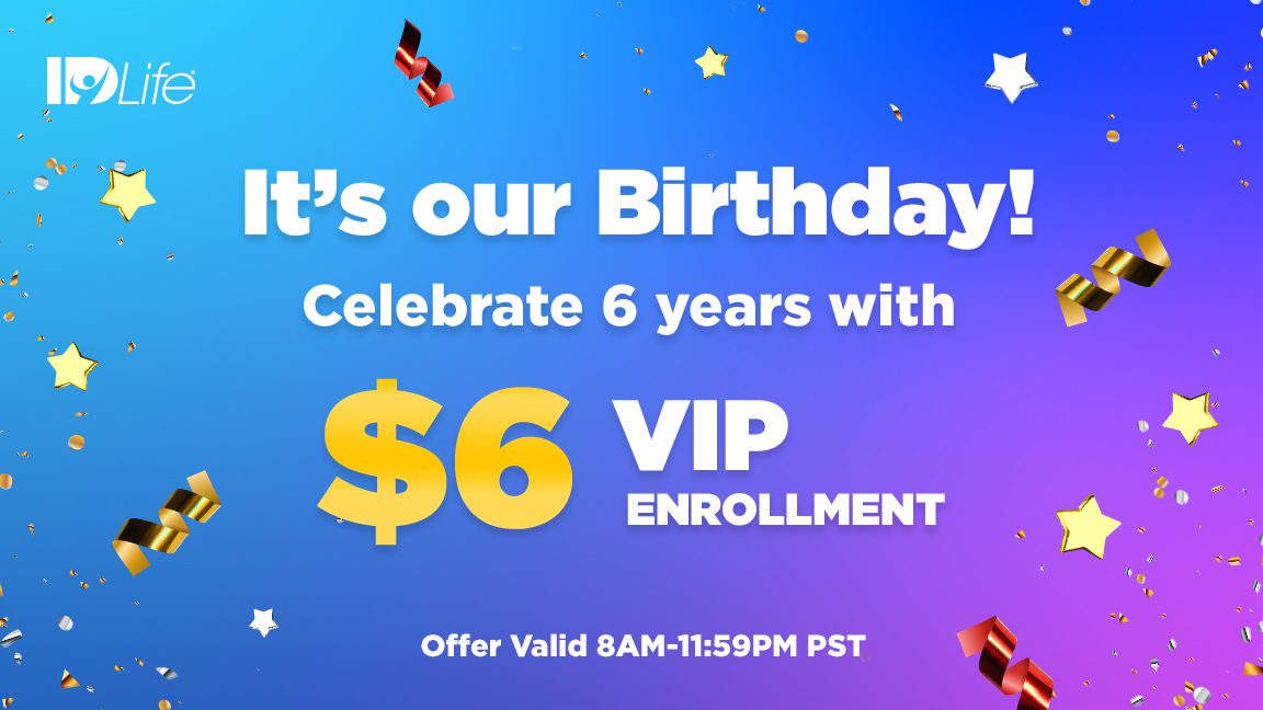 It’s our Birthday! Celebrate 6 years with $6 VIP Activation Fee!!🎂