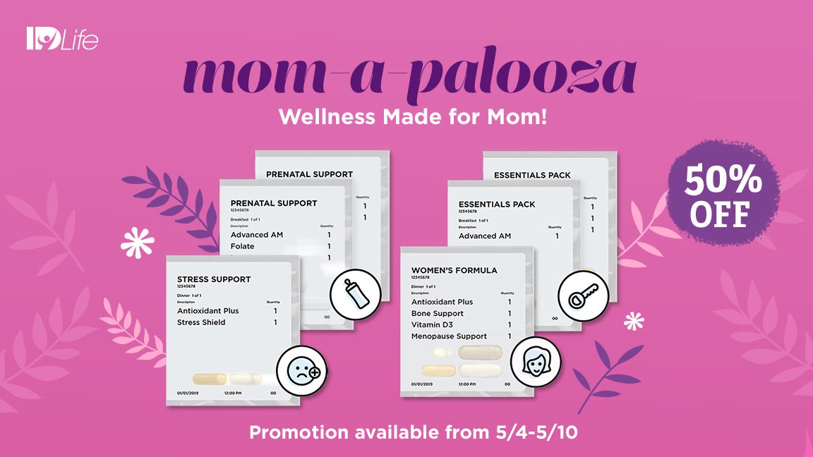 Shop Mom-A-Palooza with 50% OFF select Vitamin Packs!
