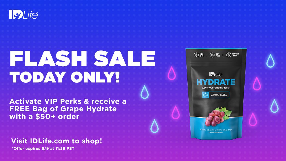 FREE Grape Hydrate for New VIPs!