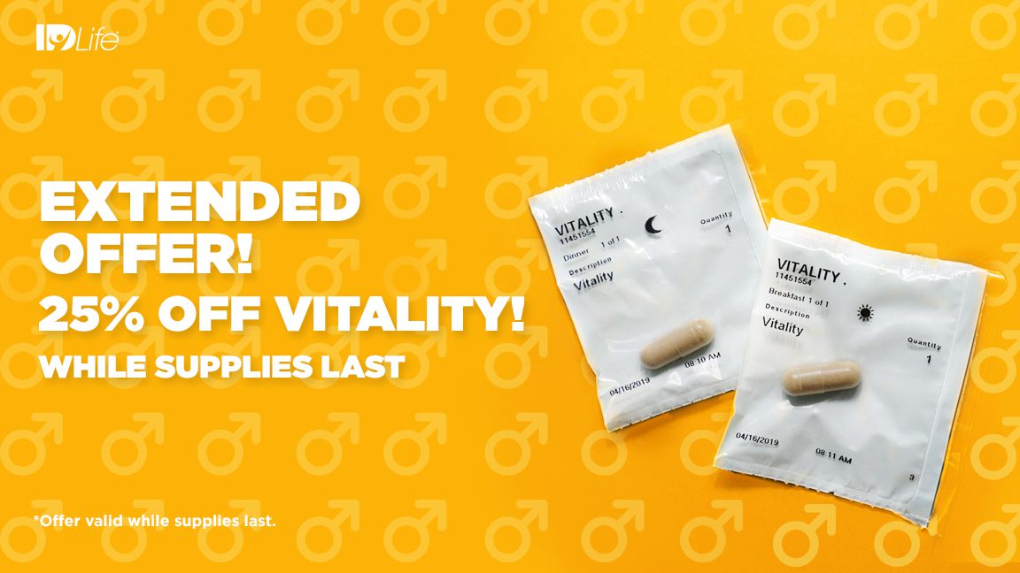 EXTENDED! 25% Off Vitality!