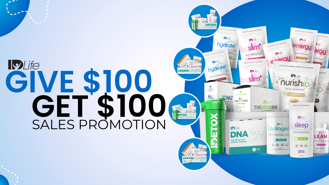 Give $100, Get $100 Sales Promotion!